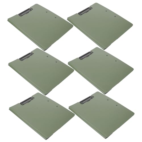 HOMSFOU 6 Stück Teiliges Klemmbrett mit Drehbarer Abdeckung Doppelte Horizontale und Vertikale Clips Vielseitiger Dokumenten Organizer für Büro Schule und Außeneinsatz in Militärgrün HOMSFOU 6 Stück Teiliges Klemmbrett mit Drehbarer Abdeckung Doppelte Horizontale und Vertikale Clips Vielseitiger Dokumenten Organizer für Büro Schule und Außeneinsatz in Militärgrün von HOMSFOU