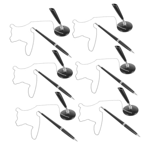 HOMSFOU 6 Stück Teiliges Kugelschreiber Kette und Selbstklebender Basis Drehbarer Schreibtischstift für Büro Empfang Bank Hotel Ergonomisch Diebstahlschutz Leichter Schreibkomfort HOMSFOU 6 Stück Teiliges Kugelschreiber Kette und Selbstklebender Basis Drehbarer Schreibtischstift für Büro Empfang Bank Hotel Ergonomisch Diebstahlschutz Leichter Schreibkomfort von HOMSFOU