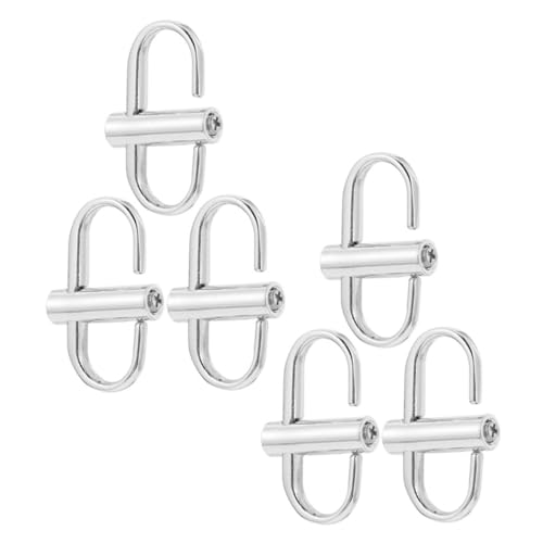 HOMSFOU 6 Stück Teiliges Metall Gurtbandschnallen für Taschen Verstellbare Kettenglied Verkürzer Praktische DIY Accessoires für Schultertaschen Einfache Handhabung Metallklemmen von HOMSFOU