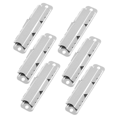 HOMSFOU 6 Stück Teiliges Metall Klemmbrett Clips Robuste Büroklammern für Dokumente Notizen Rechnungen Vielseitig Einsetzbar und Leicht zu Entfernen für Büro und Schule von HOMSFOU