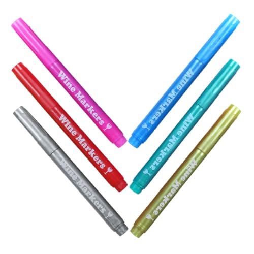 HOMSFOU 6 Stück Teiliges Paint Marker Stifte für Glas Keramik Metall Holz und Stoff Abwischbar Flexible Spitze zum Bemalen von Weingläsern Scrapbooking und DIY projekten HOMSFOU 6 Stück Teiliges Paint Marker Stifte für Glas Keramik Metall Holz und Stoff Abwischbar Flexible Spitze zum Bemalen von Weingläsern Scrapbooking und DIY projekten von HOMSFOU