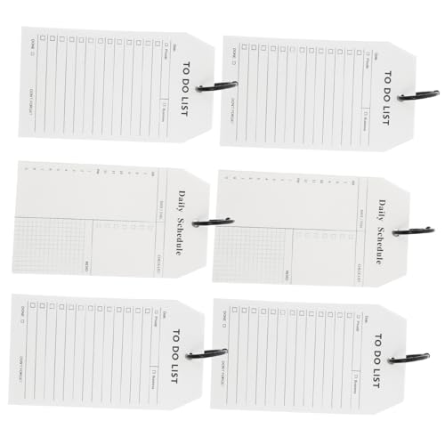 HOMSFOU 6 Stück Teiliges Ringbuch Notizbuch Tragbarer Planer für Täglichen Gebrauch Multifunktionales Notizpad für Büro Schule und Persönliche Planung von HOMSFOU