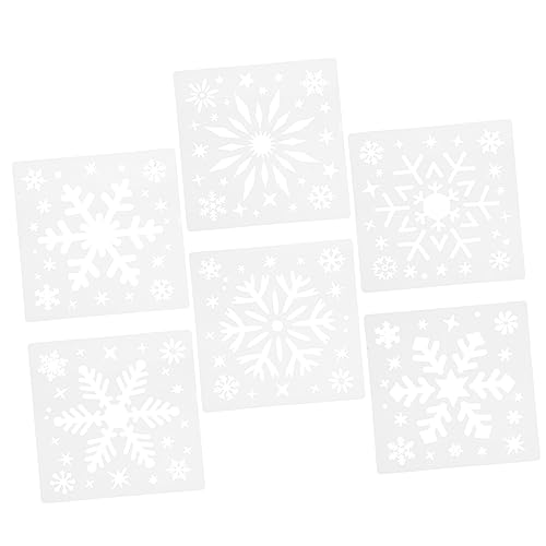 HOMSFOU 6 Stück Teiliges Schablonen für Winterdekoration Wiederverwendbare Schneeflocken Schablonen für Kreative Malprojekte und Wandgestaltung für Diy Bastelarbeiten HOMSFOU 6 Stück Teiliges Schablonen für Winterdekoration Wiederverwendbare Schneeflocken Schablonen für Kreative Malprojekte und Wandgestaltung für Diy Bastelarbeiten von HOMSFOU