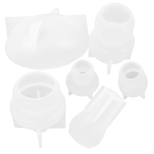 HOMSFOU 6 Stück Teiliges Silikon Pilzform Wiederverwendbare DIY Gießform für Pilz dekoration Flexible Silikonform für Bastelbeton und Epoxidharz Einfach zu Bedienen Langlebig und von HOMSFOU