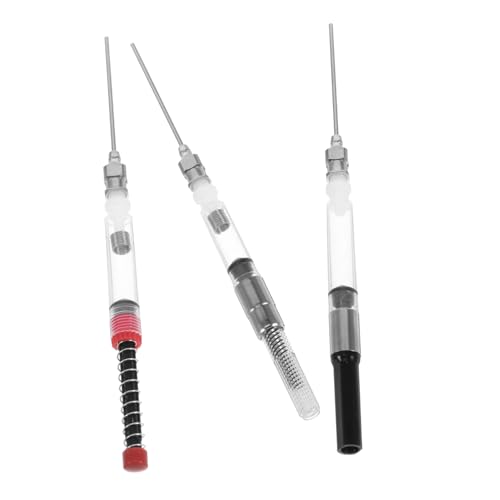 HOMSFOU 6 Stück Teiliges Tintenfüller Adapter für Füllfederhalter Universeller Tintenabsauger Geeignet für Standard Füller Rot Silber Schwarz Zubehör für Schulbedarf und Tintenauffüllung HOMSFOU 6 Stück Teiliges Tintenfüller Adapter für Füllfederhalter Universeller Tintenabsauger Geeignet für Standard Füller Rot Silber Schwarz Zubehör für Schulbedarf und Tintenauffüllung von HOMSFOU