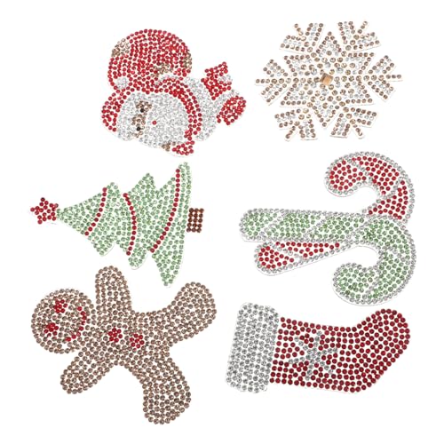HOMSFOU 6 Stück Teiliges Weihnachts-patch Selbstklebenden Strassapplikationen DIY Aufnäher für Kleidung Schuhe Rucksäcke Festliche Lebkuchenmann Weihnachtsbaum-motive Vielseitige HOMSFOU 6 Stück Teiliges Weihnachts-patch Selbstklebenden Strassapplikationen DIY Aufnäher für Kleidung Schuhe Rucksäcke Festliche Lebkuchenmann Weihnachtsbaum-motive Vielseitige von HOMSFOU