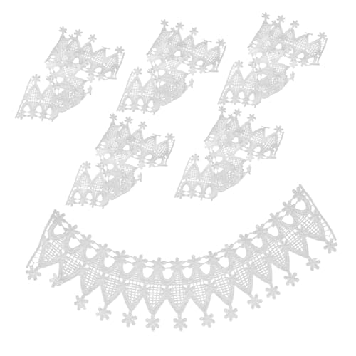 HOMSFOU 6 Stück Verschleißfestes Zierband Aus Seide Dekorative Fransenbesätze Nähbänder Blaue Spitze Hochzeitsschneiderei Für Violetten Stoff Samt Zarte Kleidungsbesätze von HOMSFOU