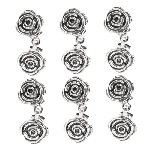 HOMSFOU 6 Stück Vintage Cardigan Clips für Damen Retro Sweater Shawl Verschlüsse aus Stabilem Material Schicke Broschen für Strickjacken Schals Capes und Blusen Stilvolle Modeaccessoires HOMSFOU 6 Stück Vintage Cardigan Clips für Damen Retro Sweater Shawl Verschlüsse aus Stabilem Material Schicke Broschen für Strickjacken Schals Capes und Blusen Stilvolle Modeaccessoires von HOMSFOU