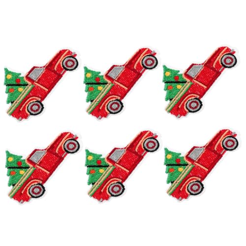 HOMSFOU 6 Stück Weihnachtsbaum Aufnäher zum Aufbügeln Gestickte Applikationen für Diy Kleidung Taschen und Dekoration Einfache Anwendung und Langlebige HOMSFOU 6 Stück Weihnachtsbaum Aufnäher zum Aufbügeln Gestickte Applikationen für Diy Kleidung Taschen und Dekoration Einfache Anwendung und Langlebige von HOMSFOU