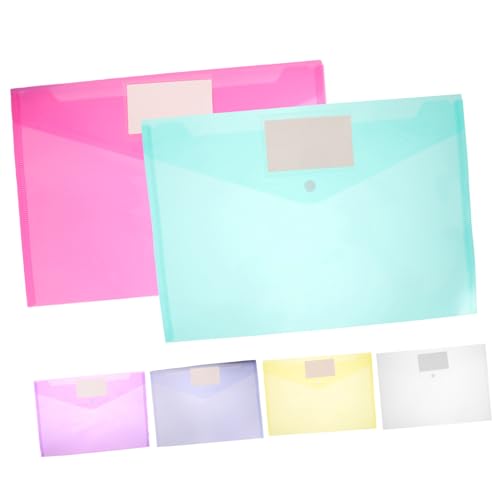HOMSFOU 6 Stück coupon storage boxes Aufbewahrungsbox folders aufbewahrungskisten Datei Ordner Schulmappen Organisatoren transparente Aktentasche Dokumentenmappen Bürobedarf Aktentaschen von HOMSFOU