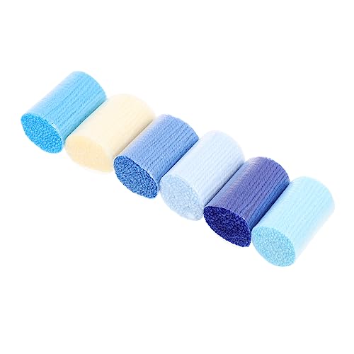 HOMSFOU 6 Teiliges Stickgarn Für Handhakenteppiche Wollknäuelgarn Häkelgarn Wollgarn Anfänger Baumwollteppiche Flauschiges Garn Gobelingarn Knüpfgarn Wollstickerei Set Wolle von HOMSFOU