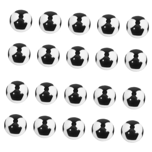 HOMSFOU 60 Stück Acryl Fußball Perlen Klassisch Rund Spacer Charms für Schmuckherstellung DIY Armbänder Halsketten Zubehör Fußball Bastelbedarf HOMSFOU 60 Stück Acryl Fußball Perlen Klassisch Rund Spacer Charms für Schmuckherstellung DIY Armbänder Halsketten Zubehör Fußball Bastelbedarf von HOMSFOU