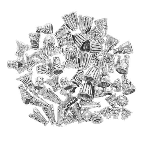 HOMSFOU 60 Stück Bead Caps für Schmuckherstellung Antike Stil Metallblumen-spacer aus Legierung Trompetenförmige Blütenkappen Geeignet für DIY Halsketten Armbänder und Ohrringe HOMSFOU 60 Stück Bead Caps für Schmuckherstellung Antike Stil Metallblumen-spacer aus Legierung Trompetenförmige Blütenkappen Geeignet für DIY Halsketten Armbänder und Ohrringe von HOMSFOU