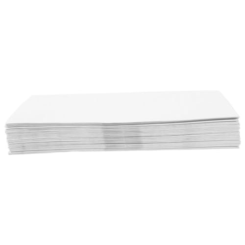 HOMSFOU 60 Stück Einladungsumschlag dankeskarten kraftpapier postkarten umschläge versandumschläge schmucklos Umschläge für Einladungen Rosa groß danke Visitenkarten gestaltete Karten Weiß von HOMSFOU