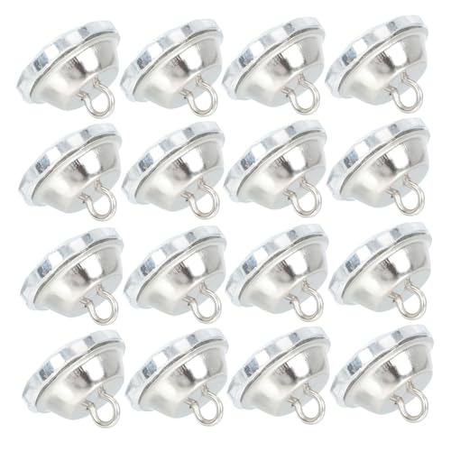 HOMSFOU 60 Stück Kristallschnalle Rhinestone Buttons Wiederverwendbarer Sofaknopf Möbelknopf Polsterknöpfe Knopf Zum Selbermachen Knöpfe Zum Selbermachen Strassknöpfe Glänzende Weiß Glas von HOMSFOU