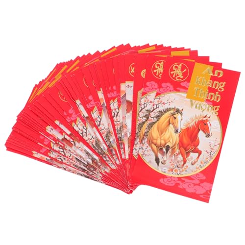 HOMSFOU 60 Stück Rote Umschläge für das Frühjahrsfest des des Pferdes vietnamesischer roter Umschlag umschläge neujahr Frühlingsfest rotes Papier Dunkelgrau HOMSFOU 60 Stück Rote Umschläge für das Frühjahrsfest des des Pferdes vietnamesischer roter Umschlag umschläge neujahr Frühlingsfest rotes Papier Dunkelgrau von HOMSFOU