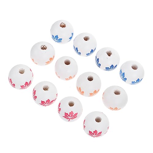 HOMSFOU 60 Stück Teiliges Bunte Holzperlen Rund Maple Leaf Form Farbige DIY Spacer Beads zum Auffädeln für Schmuck Armbänder Halsketten Bastelarbeiten Nachhaltiges Holz Langlebig HOMSFOU 60 Stück Teiliges Bunte Holzperlen Rund Maple Leaf Form Farbige DIY Spacer Beads zum Auffädeln für Schmuck Armbänder Halsketten Bastelarbeiten Nachhaltiges Holz Langlebig von HOMSFOU