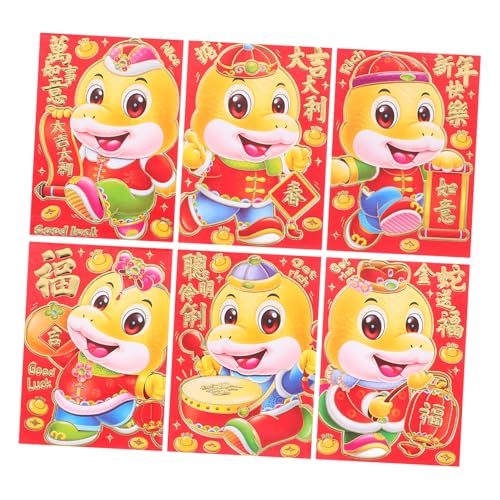 HOMSFOU 60 Stück Teiliges Chinesische Neujahr Umschläge Schlangenjahr Rote Lai See Briefumschläge Umschläge für Frühlingsfest Hochzeit Geburtstag HOMSFOU 60 Stück Teiliges Chinesische Neujahr Umschläge Schlangenjahr Rote Lai See Briefumschläge Umschläge für Frühlingsfest Hochzeit Geburtstag von HOMSFOU
