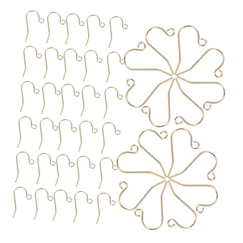 HOMSFOU 60 Stück Teiliges DIY Ohrhaken aus Kupfer für Schmuckherstellung Komfortable Sichere Ohrringhaken für Handgemachte Tropfen Dangle-ohrringe Langlebiges Material für Vielseitige von HOMSFOU