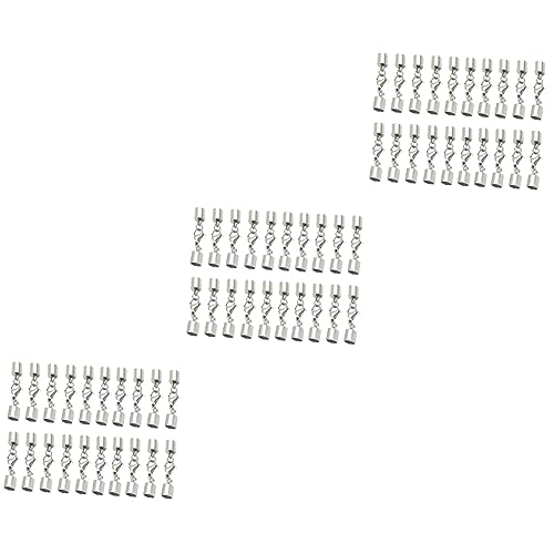 HOMSFOU 60 Stück Teiliges Lederband Verschluss Robuste Lobster Clasp Schmuckverschluss für Armband und Halskette Loch Vielseitiger Schmuck Fastener für DIY Schmuckherstellung HOMSFOU 60 Stück Teiliges Lederband Verschluss Robuste Lobster Clasp Schmuckverschluss für Armband und Halskette Loch Vielseitiger Schmuck Fastener für DIY Schmuckherstellung von HOMSFOU