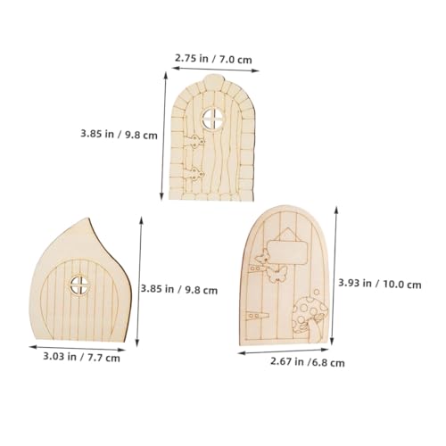 HOMSFOU 60 Stück Teiliges Mini Holz Elfen-türen Naturbelassen DIY Bastelkit für Garten und Puppenhaus Vielseitige Dekoration für Wand Fenster Party Beige Langlebig und Kreativ HOMSFOU 60 Stück Teiliges Mini Holz Elfen-türen Naturbelassen DIY Bastelkit für Garten und Puppenhaus Vielseitige Dekoration für Wand Fenster Party Beige Langlebig und Kreativ von HOMSFOU