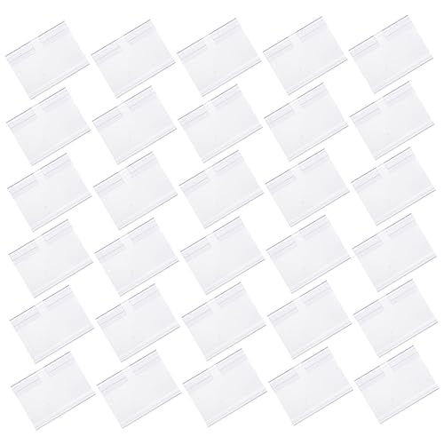 HOMSFOU 60 Stück Teiliges Transparentes Etikettenhalter aus Langlebigem Kunststoff Beschreibbare Preisschild Kartenhalter für Supermarkt Einzelhandel Lager und Haushaltsorganisation HOMSFOU 60 Stück Teiliges Transparentes Etikettenhalter aus Langlebigem Kunststoff Beschreibbare Preisschild Kartenhalter für Supermarkt Einzelhandel Lager und Haushaltsorganisation von HOMSFOU