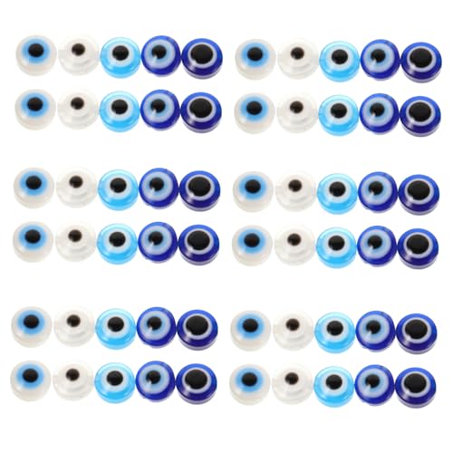 HOMSFOU 60 Stück Türkischer Augenschmuck Augenglasperlen Runde Perle Des Bösen Blicks Augapfelperlen Flache Perlen Für Armbänder Glasperlen Für Den Bösen Blick Acryl HOMSFOU 60 Stück Türkischer Augenschmuck Augenglasperlen Runde Perle Des Bösen Blicks Augapfelperlen Flache Perlen Für Armbänder Glasperlen Für Den Bösen Blick Acryl von HOMSFOU