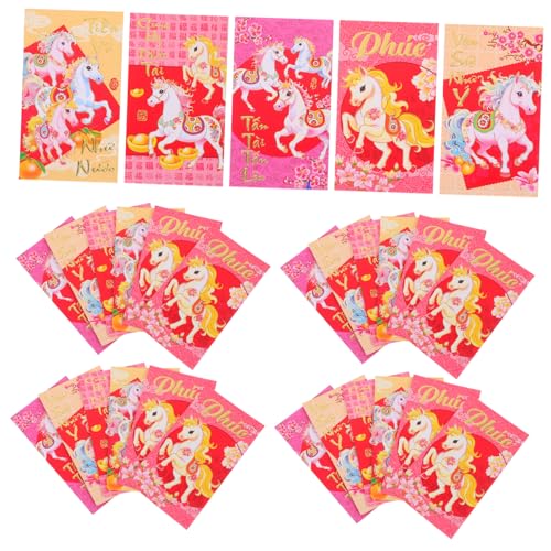 HOMSFOU 60 Stück Vietnamese Year Envelopes Jahr Des Pferdes Rote Umschläge für Frühlingfest Umschläge Traditionelle Hong Bao Geldbeutel mit Vietnamesischem Design HOMSFOU 60 Stück Vietnamese Year Envelopes Jahr Des Pferdes Rote Umschläge für Frühlingfest Umschläge Traditionelle Hong Bao Geldbeutel mit Vietnamesischem Design von HOMSFOU
