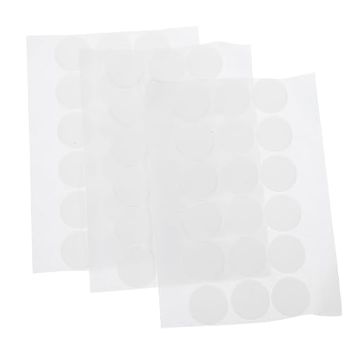 HOMSFOU 60 Stück doppelseitiges Klebeband runden Doppelseitiger Klebstoff Doppelklebeband Kreis Punkt Keine Spuren runder Aufkleber runde Aufkleberetiketten Hochviskoser Kleber Transparent von HOMSFOU