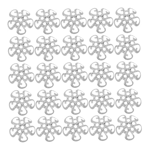 HOMSFOU 600 Stück Teiliges Metall Perlen endkappen Blütenform Feingliedriger Spacer Bead Caps für Schmuckherstellung DIY Armband Ohrring Halskette Zubehör Langlebig Silber HOMSFOU 600 Stück Teiliges Metall Perlen endkappen Blütenform Feingliedriger Spacer Bead Caps für Schmuckherstellung DIY Armband Ohrring Halskette Zubehör Langlebig Silber von HOMSFOU