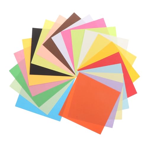 HOMSFOU 600 Stücke Origami farbiges Baupapier farbiges Kartenpapier doppelseitiges handgefertigtes Papier doppelseitig handgefertigt Kinderschule DIY -Papier von HOMSFOU