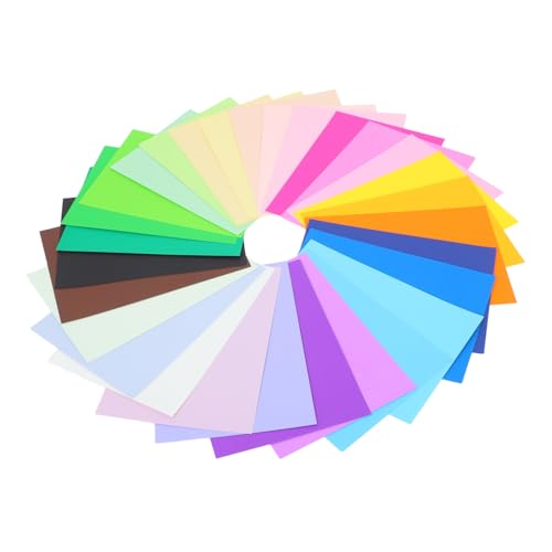 HOMSFOU 60Stücke Farben Bastelpapier Farbiges Kartonpapier für Zeichnen Scrapbooking und DIY Projekte für Schule und Zuhause von HOMSFOU