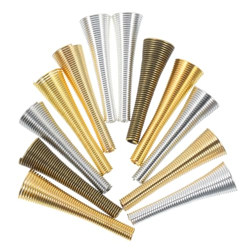 HOMSFOU 60Stücke Perlenkappen Metall für Schmuckherstellung Kegelförmige Distanzstücke für Armbänder und Multifunktionale DIY Zubehörteile HOMSFOU 60Stücke Perlenkappen Metall für Schmuckherstellung Kegelförmige Distanzstücke für Armbänder und Multifunktionale DIY Zubehörteile von HOMSFOU
