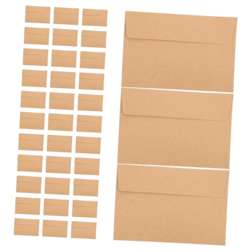 HOMSFOU 60Stücke Selbstklebende Umschläge aus Kraftpapier für Hochzeitseinladungen Einladungen und Briefe Vielseitig Einsetzbar Design Einfacher von HOMSFOU
