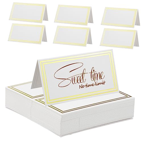 HOMSFOU 60Stücke Tischkarten mit Bronziertem Design Elegante Platzkarten für Hochzeiten und Feiern Einfache Beschriftung und Moderne Tischdekoration HOMSFOU 60Stücke Tischkarten mit Bronziertem Design Elegante Platzkarten für Hochzeiten und Feiern Einfache Beschriftung und Moderne Tischdekoration von HOMSFOU