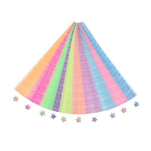 HOMSFOU 630Stücke DIY Origami Sternstreifen Leuchtende Papierstreifen Für Bastelprojekte Faltpapier in Packungen Für Dekorationen HOMSFOU 630Stücke DIY Origami Sternstreifen Leuchtende Papierstreifen Für Bastelprojekte Faltpapier in Packungen Für Dekorationen von HOMSFOU