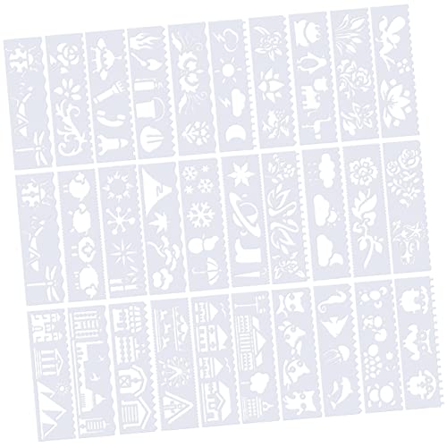 HOMSFOU 64 Stück Teiliges Schablonen Set für Diy Muster zum Sprühen und Zeichnen für Mädchen Vielseitige Malvorlagen für Kunstprojekte und Bastelarbeiten HOMSFOU 64 Stück Teiliges Schablonen Set für Diy Muster zum Sprühen und Zeichnen für Mädchen Vielseitige Malvorlagen für Kunstprojekte und Bastelarbeiten von HOMSFOU