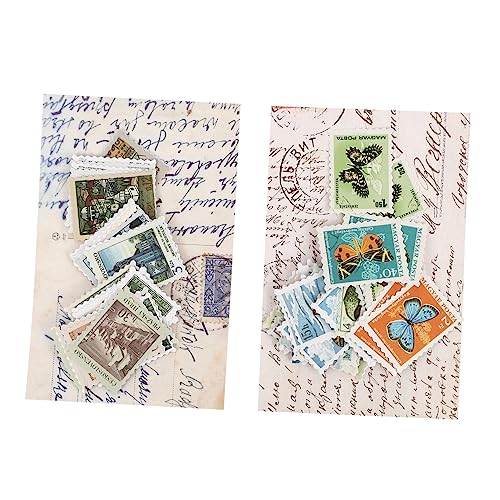 HOMSFOU 6Er-Packungen Vintage Scrapbooking Aufkleber Pack Kreative Briefmarken Sticker für Diy Tagebuch und Fotoalben Hochwertigem Papier Einfach zu Entfernen für Bastelprojekte HOMSFOU 6Er-Packungen Vintage Scrapbooking Aufkleber Pack Kreative Briefmarken Sticker für Diy Tagebuch und Fotoalben Hochwertigem Papier Einfach zu Entfernen für Bastelprojekte von HOMSFOU