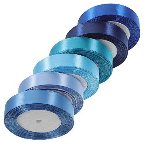 HOMSFOU 6Rollen Bastelband Satinband Farben Strapazierfähiges Geschenkband Für DIY Dekoration Und Geschenkverpackung Für Feste Und Besondere Anlässe von HOMSFOU