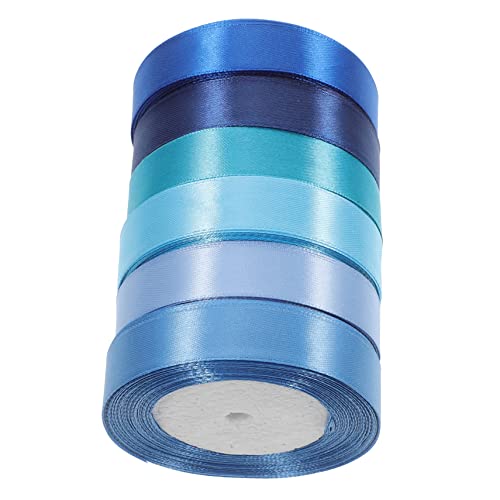 HOMSFOU 6Rollen Geschenkband Leuchtenden Farben Schneidebares Satinband Für Bastelprojekte Geschenkverpackung Und Dekoration Für Hochzeiten Und Partys von HOMSFOU