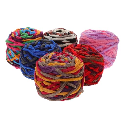 HOMSFOU 6Rollen Häkelgarn Acryl Dickes Baumwollgarn Für Pullover Decken Und Schals Für Häkeln Und Stricken Vielseitig Einsetzbar von HOMSFOU