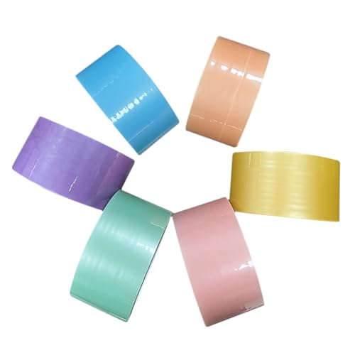 HOMSFOU 6Rollen Klebeband Farbige Klebrige Ballbänder DIY Dekompressionsspielzeug Sicher und Leicht für Bastelprojekte von HOMSFOU