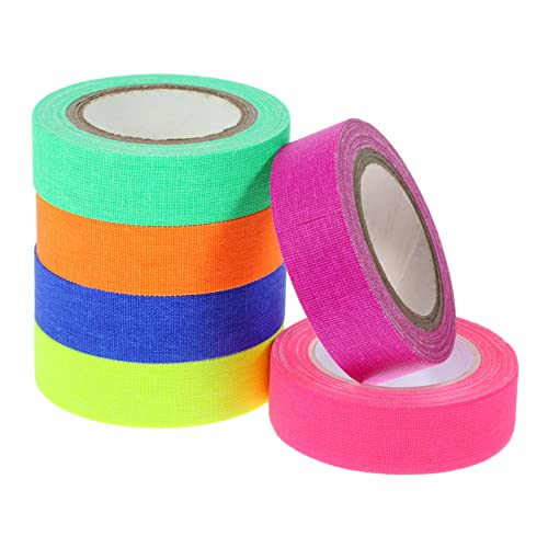 HOMSFOU 6Rollen UV Blacklight Klebeband Neonfarbene Fluoreszenzbänder Für Dekorationen Für Wände Möbel Und Partys Hinterlassen Rückstände HOMSFOU 6Rollen UV Blacklight Klebeband Neonfarbene Fluoreszenzbänder Für Dekorationen Für Wände Möbel Und Partys Hinterlassen Rückstände von HOMSFOU