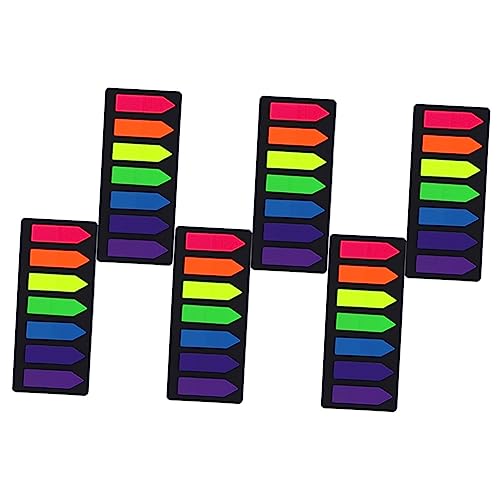 HOMSFOU 6Sätze Fluoreszierenden Notizkarten mit Bunten Haftnotizen für Bürobedarf und Kreative Projekte Klassifizierungsaufkleber für Notizen HOMSFOU 6Sätze Fluoreszierenden Notizkarten mit Bunten Haftnotizen für Bürobedarf und Kreative Projekte Klassifizierungsaufkleber für Notizen von HOMSFOU