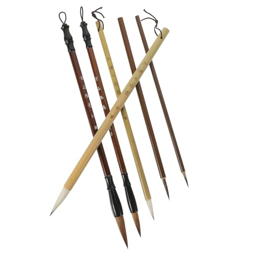 HOMSFOU 6Stücke Kalligraphie Pinsel Teilig Chinesische Kalligraphiepinsel Für Anfänger Und Künstler Hochwertige Pinsel Für Malerei Schreiben Und Kreative Projekte Traditionelles HOMSFOU 6Stücke Kalligraphie Pinsel Teilig Chinesische Kalligraphiepinsel Für Anfänger Und Künstler Hochwertige Pinsel Für Malerei Schreiben Und Kreative Projekte Traditionelles von HOMSFOU