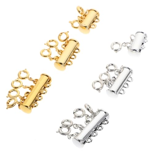 HOMSFOU 6Stücke Magnetverschlüsse für Schmuck DIY Multifunktionale Mehrreihige Schnapphaken Silber und Starke Haltekraft für Armbänder Praktische Zubehörteile HOMSFOU 6Stücke Magnetverschlüsse für Schmuck DIY Multifunktionale Mehrreihige Schnapphaken Silber und Starke Haltekraft für Armbänder Praktische Zubehörteile von HOMSFOU