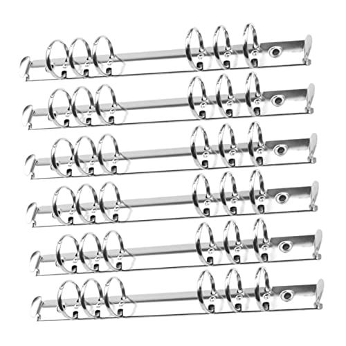 HOMSFOU 6Stücke Metall Ringbuchringe Silber Robuste Loseblatt Binder Ringe für Scrapbook Aktenordner und Bürobedarf für Schule und Büro HOMSFOU 6Stücke Metall Ringbuchringe Silber Robuste Loseblatt Binder Ringe für Scrapbook Aktenordner und Bürobedarf für Schule und Büro von HOMSFOU
