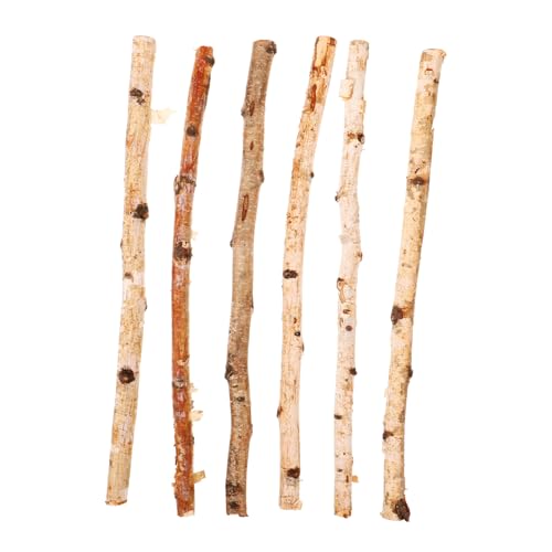 HOMSFOU 6Stücke Natürliche Holzstäbchen Für DIY Bastelprojekte Rustikale Zweige Für Heimdekorationen Langlebig Und Vielseitig Einsetzbar Für Blumenarrangements von HOMSFOU