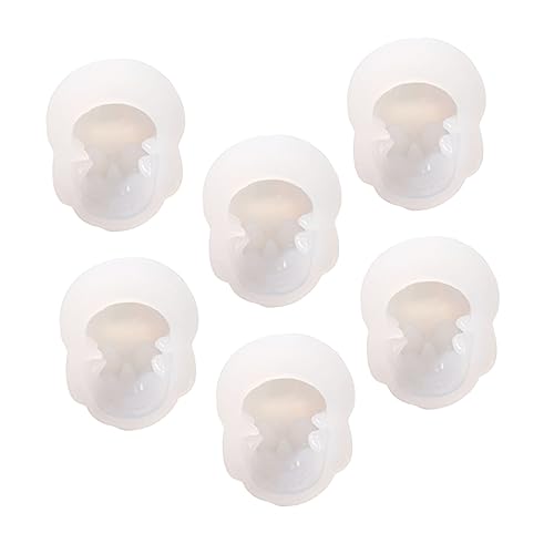 HOMSFOU 6Stücke Silikon Schädel Formen für DIY Schmuckherstellung Wiederverwendbare Epoxidharz Gießformen mit Hoher Elastizität und Reißfestigkeit für Handwerk von HOMSFOU
