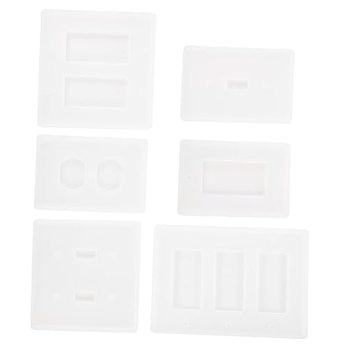HOMSFOU 6Stücke Silikonform für Lichtschalterabdeckungen DIY Gießform für Dekorative Panelgestaltung Einfach zu Verwenden Reinigen für Handwerksprojekte HOMSFOU 6Stücke Silikonform für Lichtschalterabdeckungen DIY Gießform für Dekorative Panelgestaltung Einfach zu Verwenden Reinigen für Handwerksprojekte von HOMSFOU
